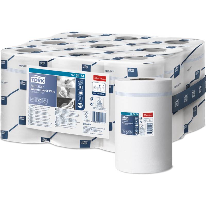 TORK Reflex Mehrzweck-Putzrolle, 2-lagig, weiß, 67 m