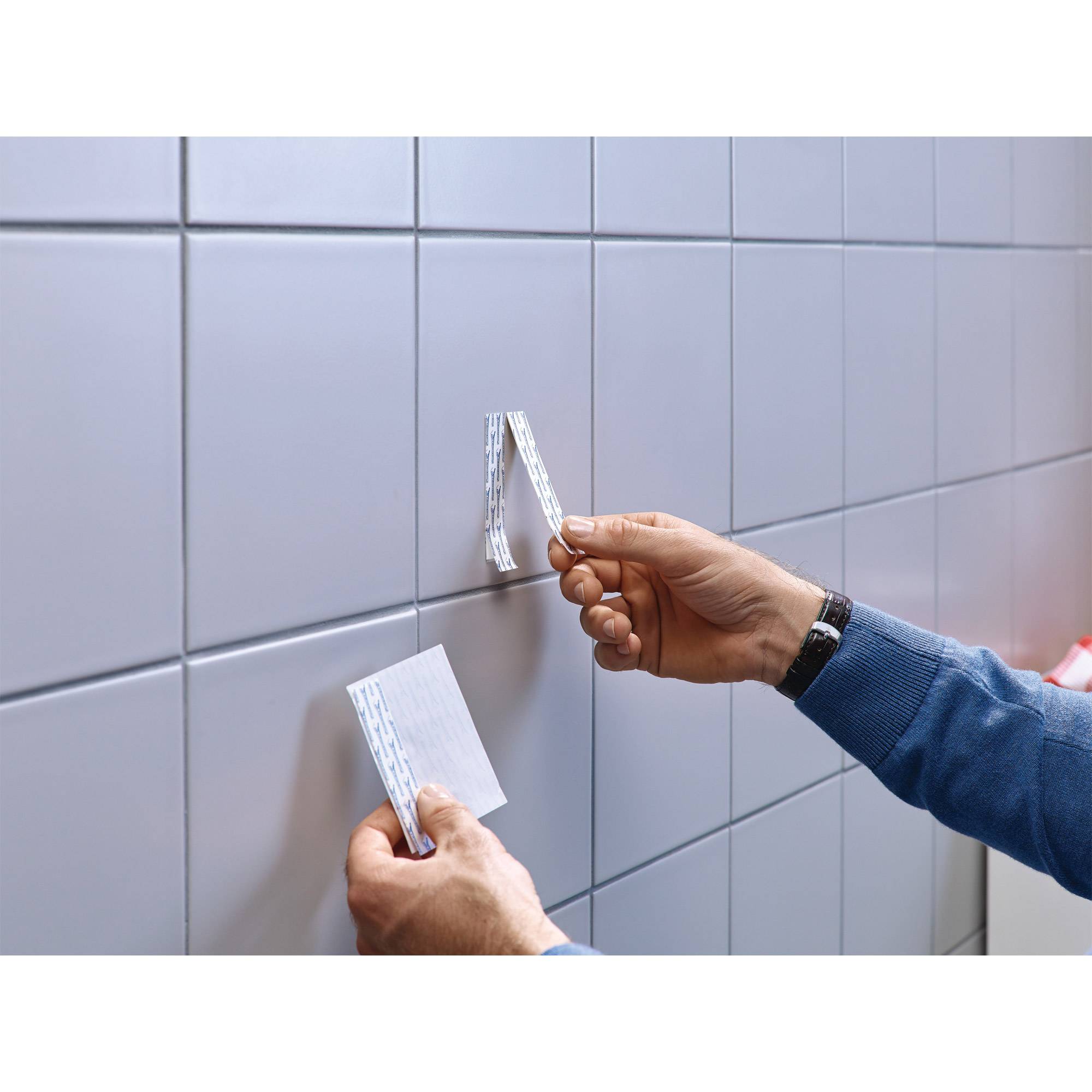 TESA 77767-00000-00, Drinnen, Universalhaken, Weiß, Klebestreifen, 4 kg, Fliesen & Metall