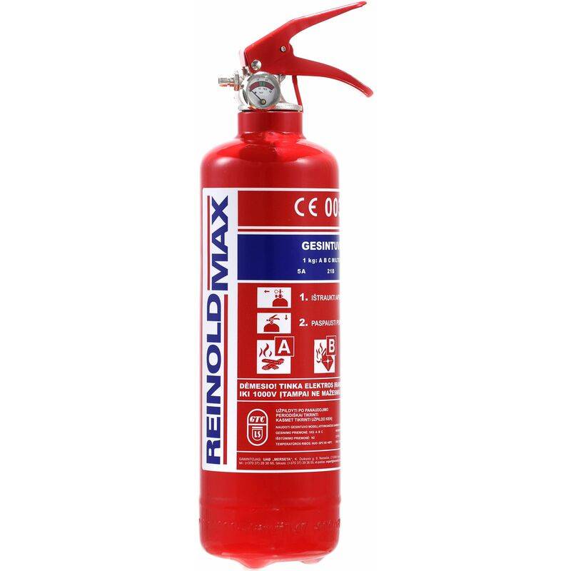 IWH Feuerlöscher für Kraftfahrzeuge, 1 kg, DIN EN 3