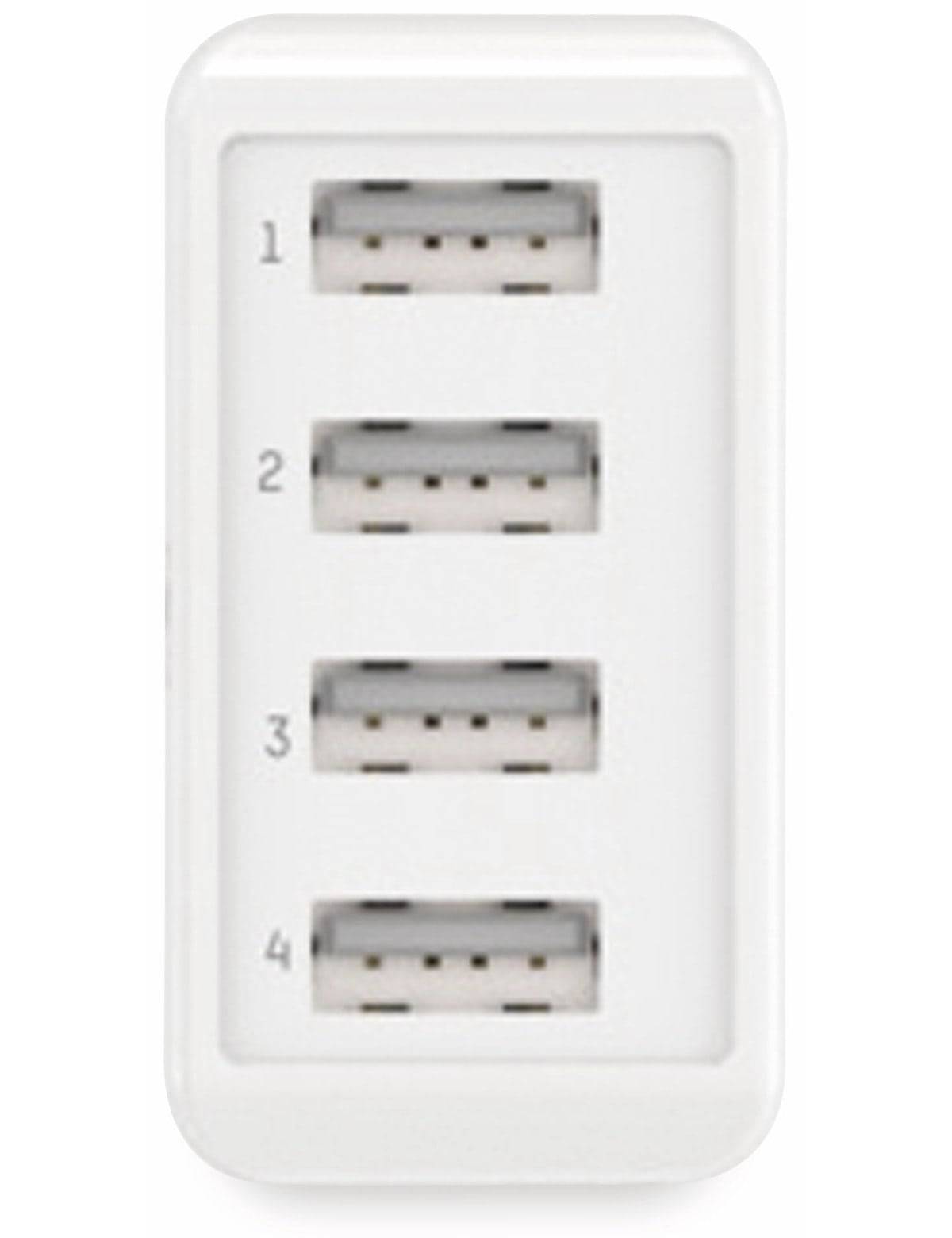 Ansmann HomeCharger HC430 USB Ladegerät 30W 4x USB-A Weiß Innenbereich