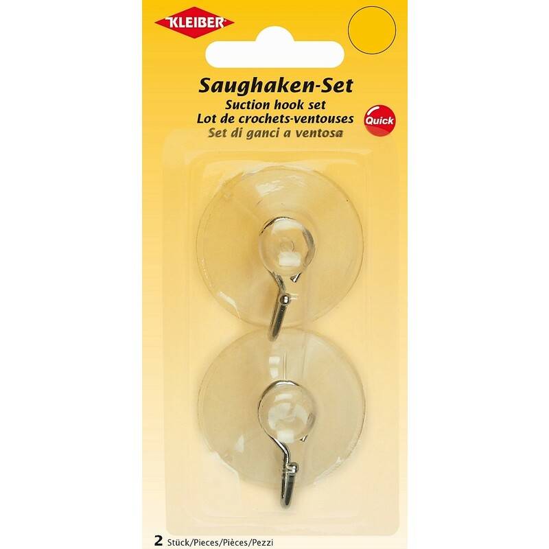 KLEIBER Saughaken, 2er Set, Kunststoff, transparent