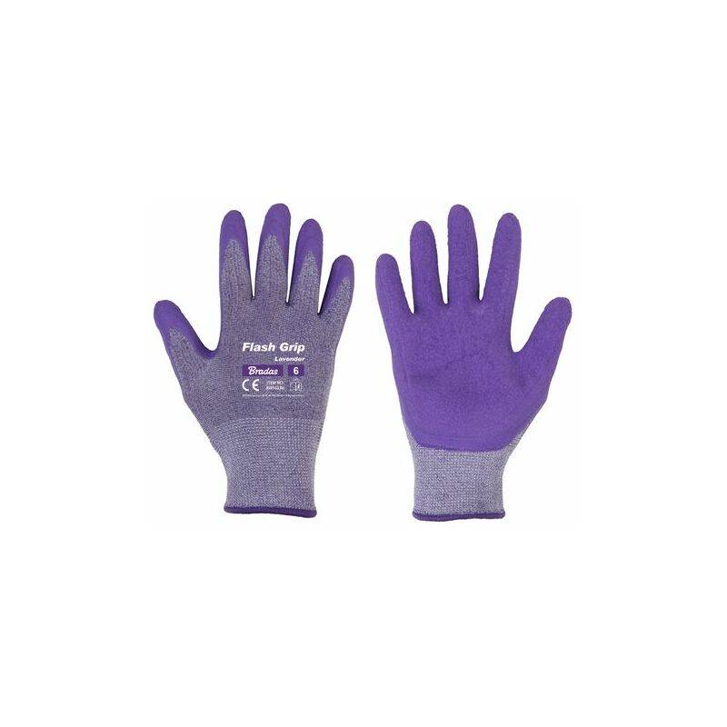 Bradas Damen-Arbeitshandschuh Flash Grip Lavender, S