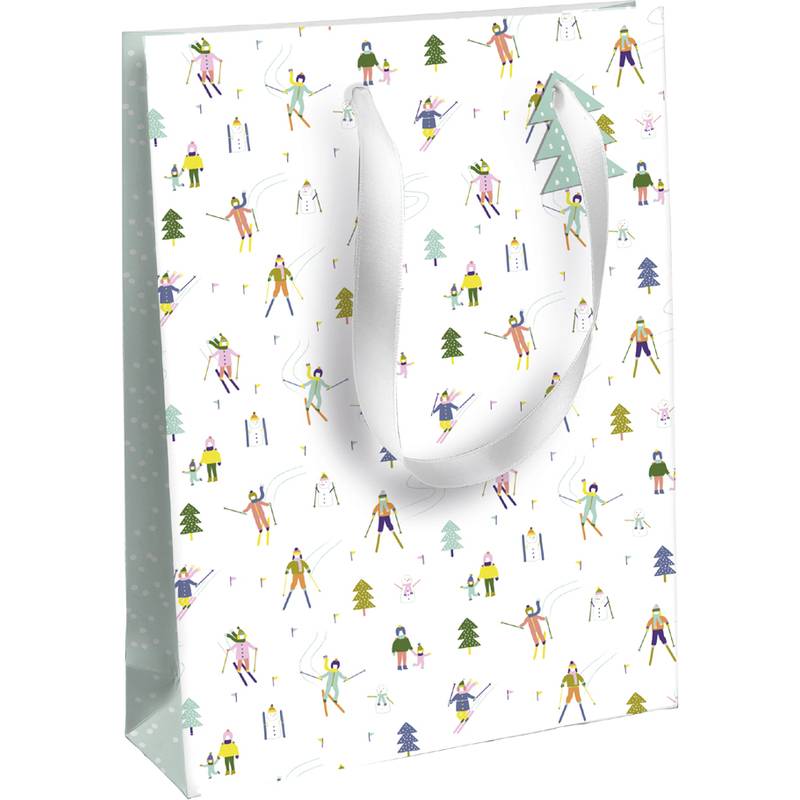 Clairefontaine Weihnachts-Geschenktüte "Schnee", mittel
