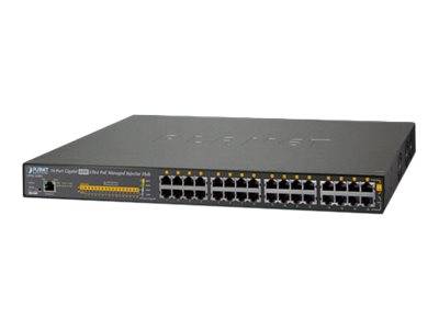 Planet UPOE-1600G - Hub - managed - 16 x 10/100/1000 (PoE) - + 16 x 10/100/1000
