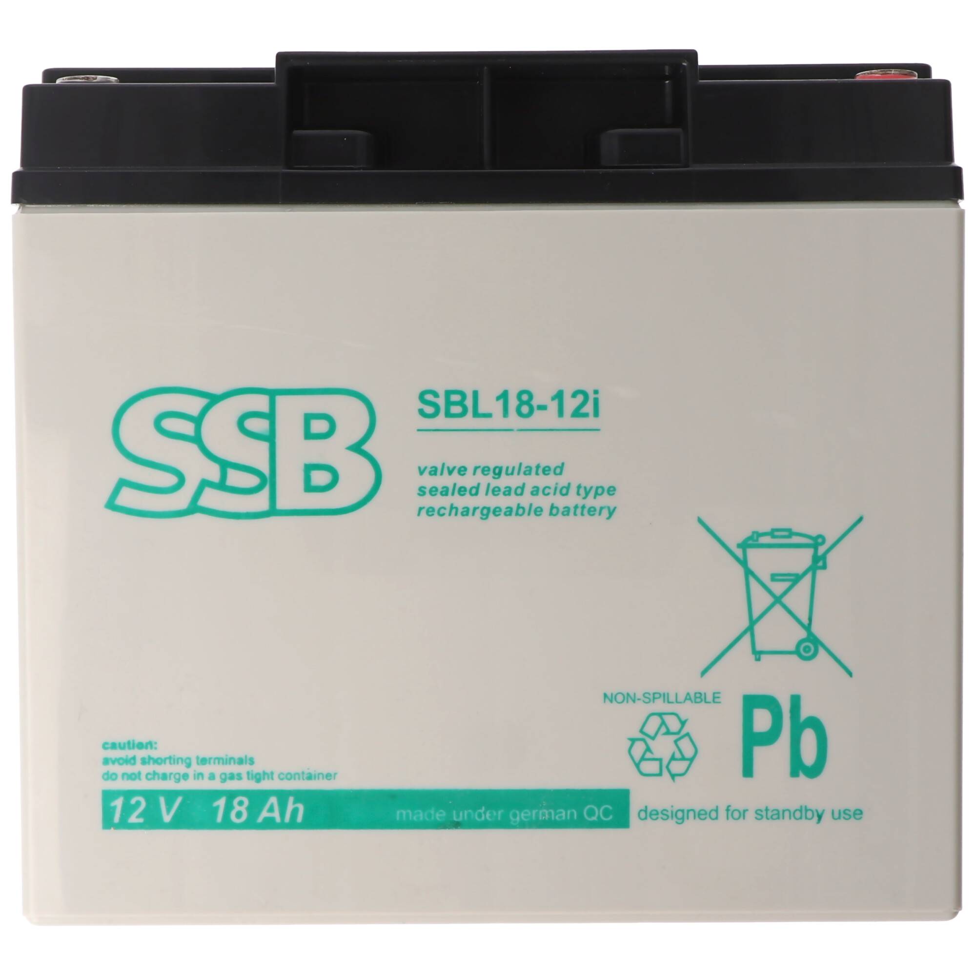 SSB SBL18-12i 12V 18Ah Bleiakku AGM Blei Gel Akku