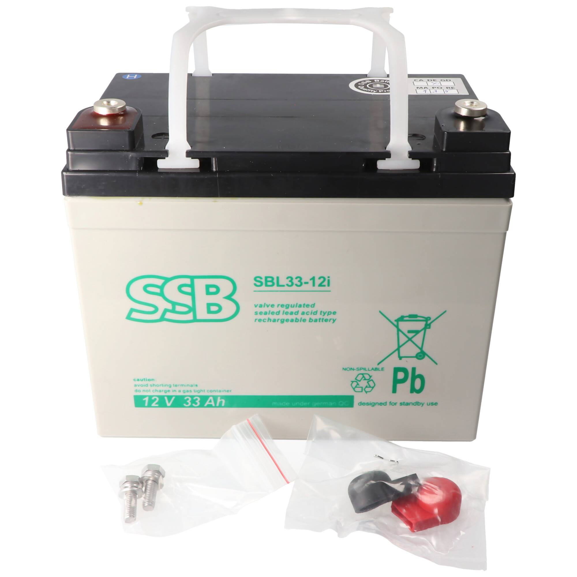 SSB SBL33-12i 12V 33Ah Bleiakku AGM Blei Gel Akku