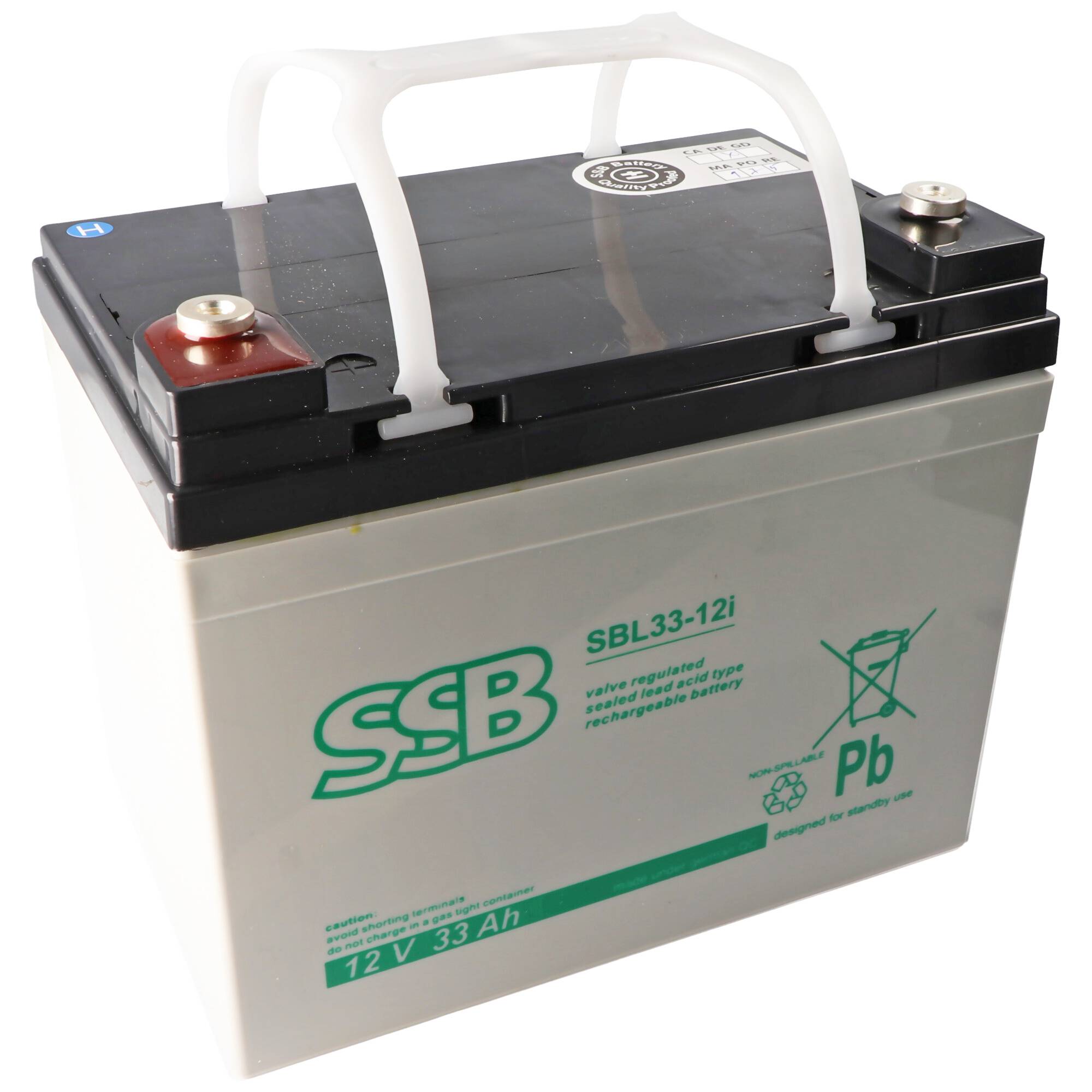 SSB SBL33-12i 12V 33Ah Bleiakku AGM Blei Gel Akku