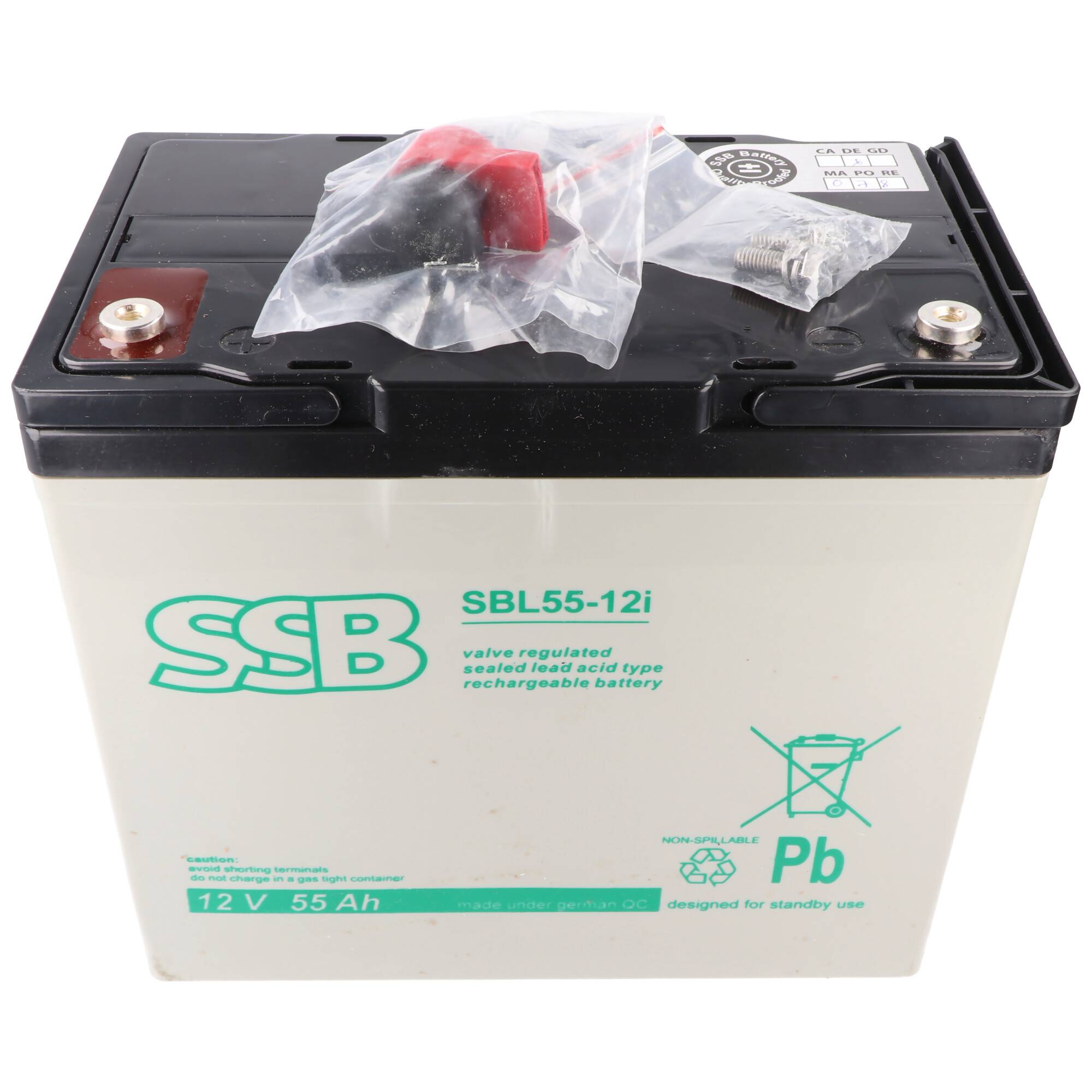 SSB SBL55-12i 12V 55Ah Bleiakku AGM Blei Gel Akku