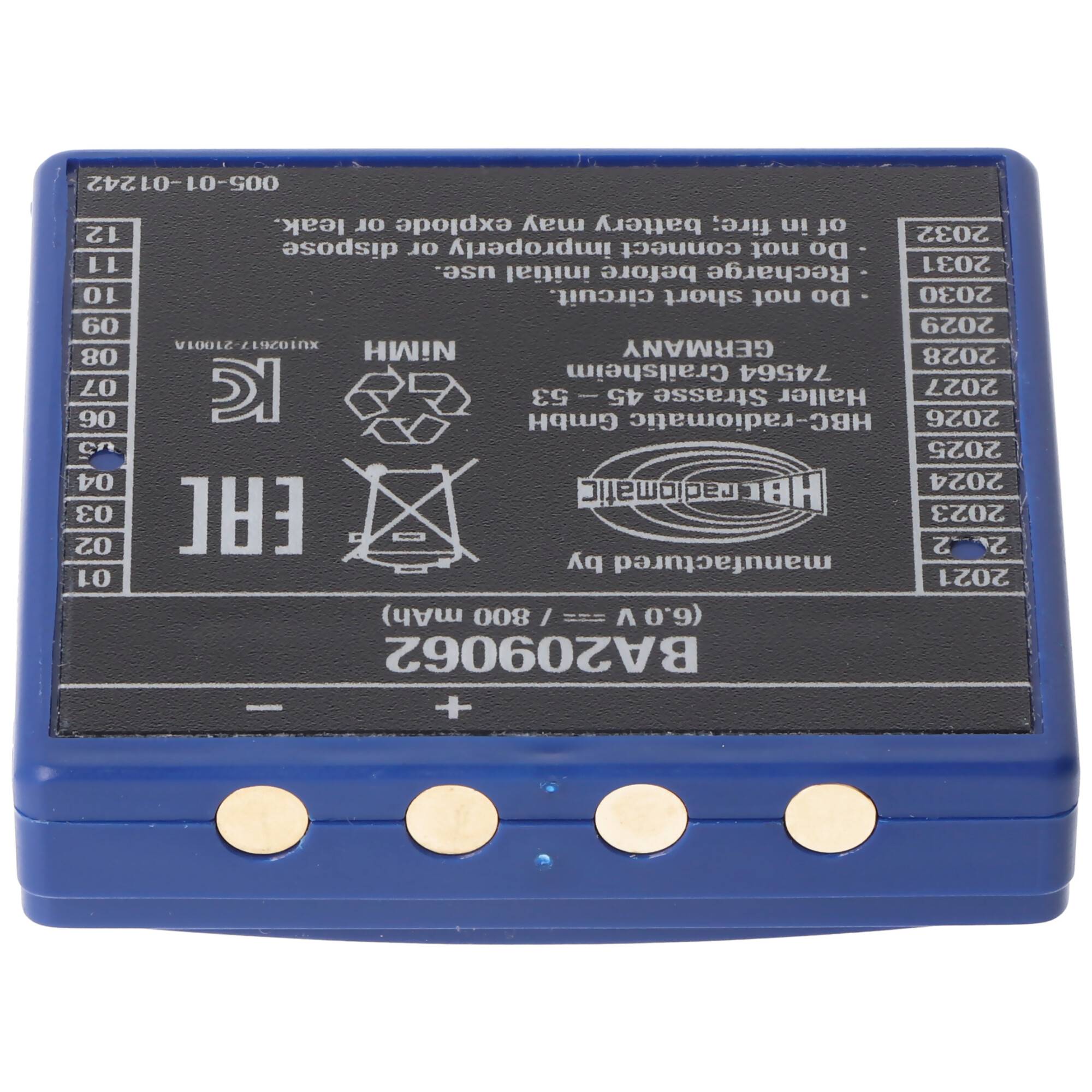 Original-Kranakku NiMH 6V 800mAh HBC FUB9NM