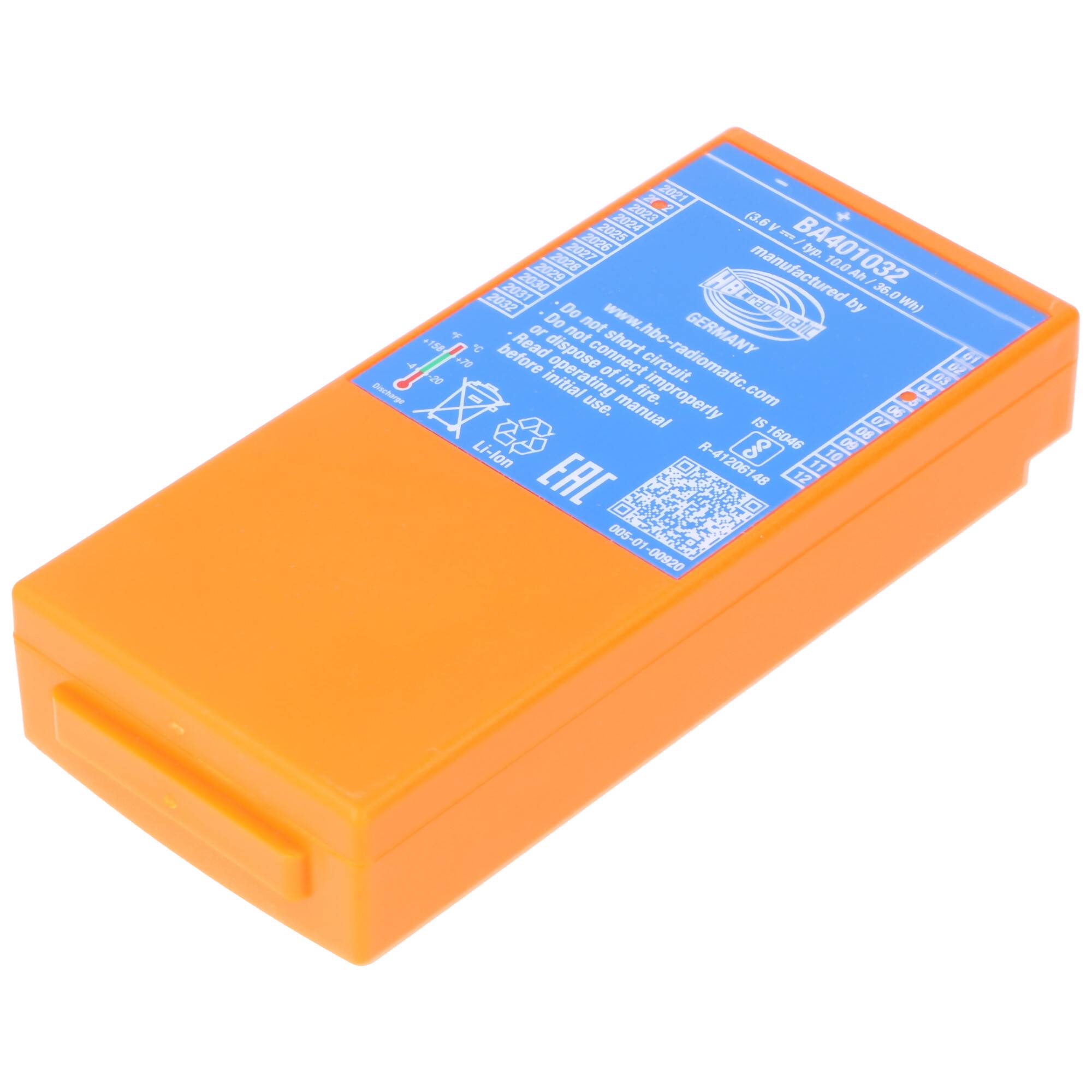 Original-Kranakku Li-Ion 3,6V 10000mAh HBC BA401032