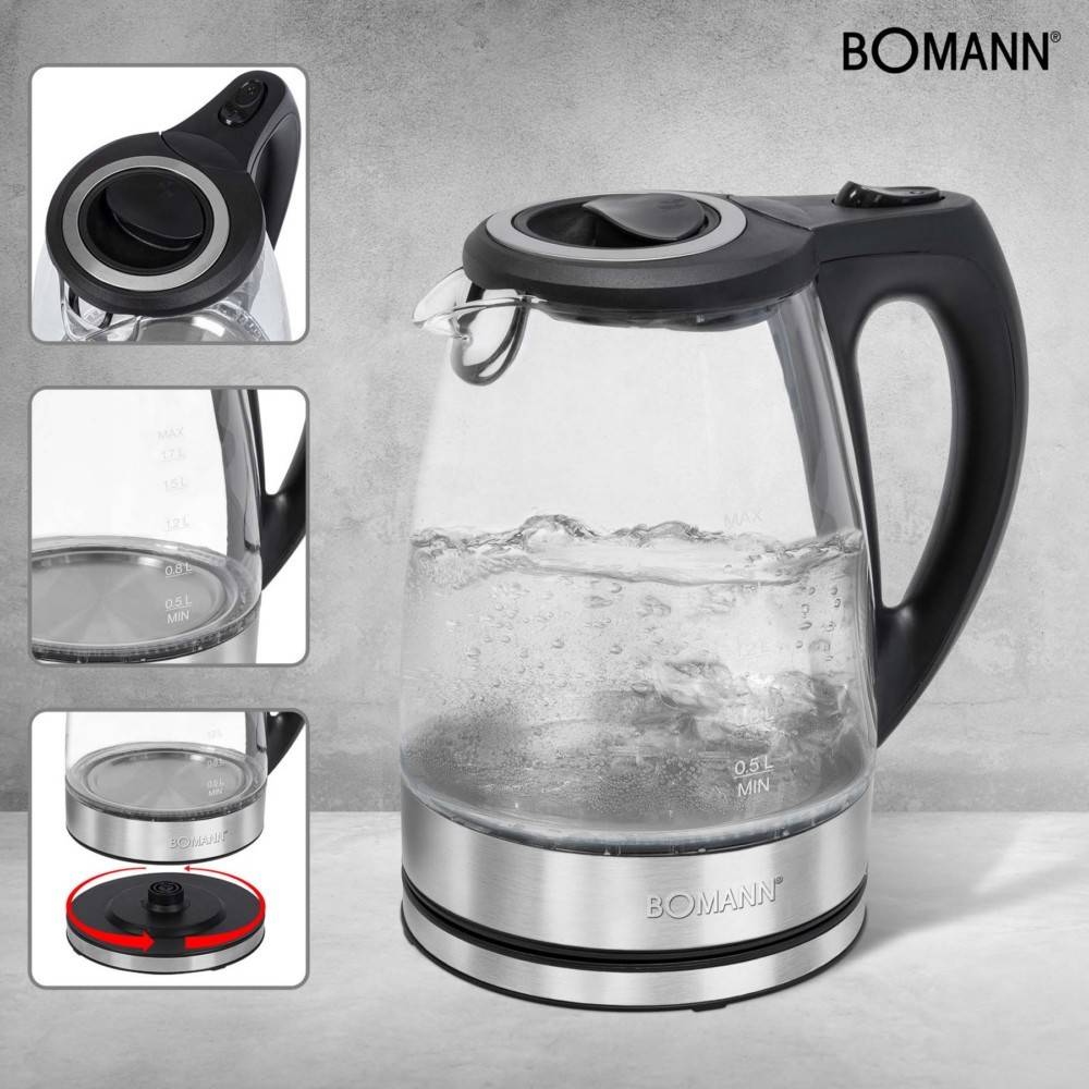 Bomann DA Wasserkocher WKS6032GCB inox