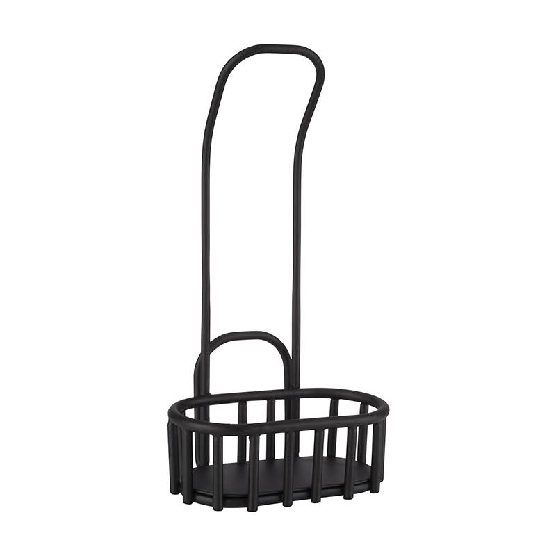 APS Gewürzständer URBAN, Metall schwarz, mit Tragegriff