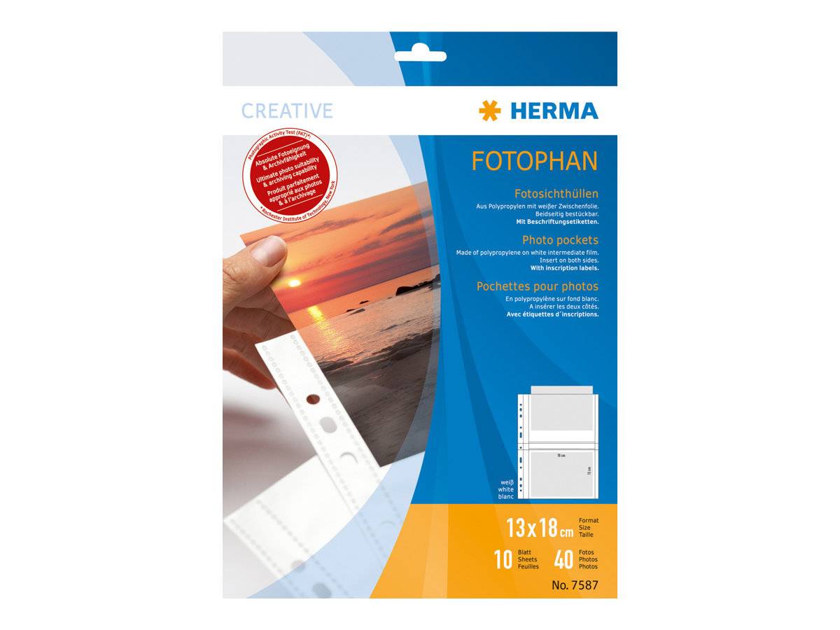 Herma fotophan 13x18 10 Blatt wei? 7587