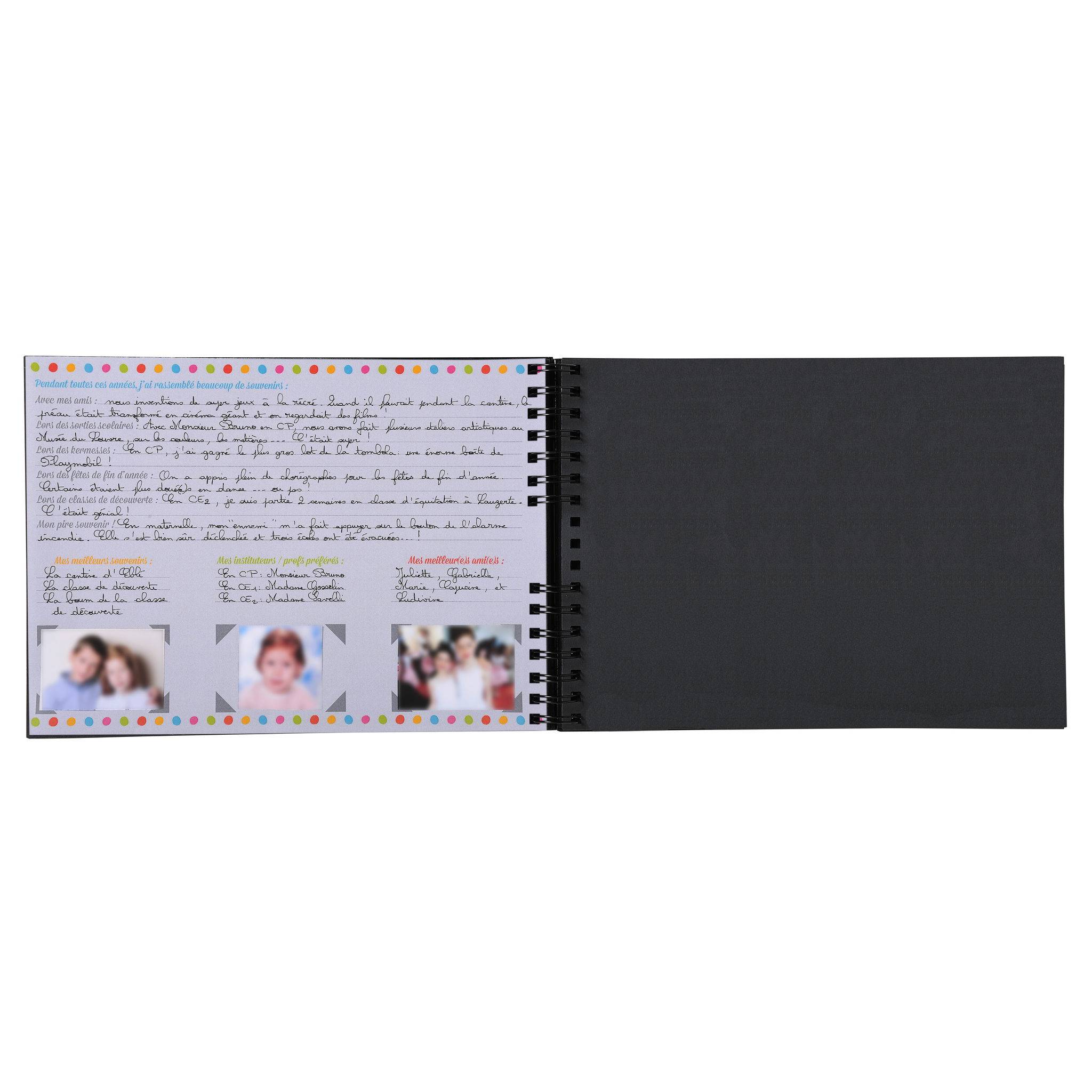 Exacompta Spiralalbum 50 schwarzen Seiten 32x22 cm Motiv 16010E