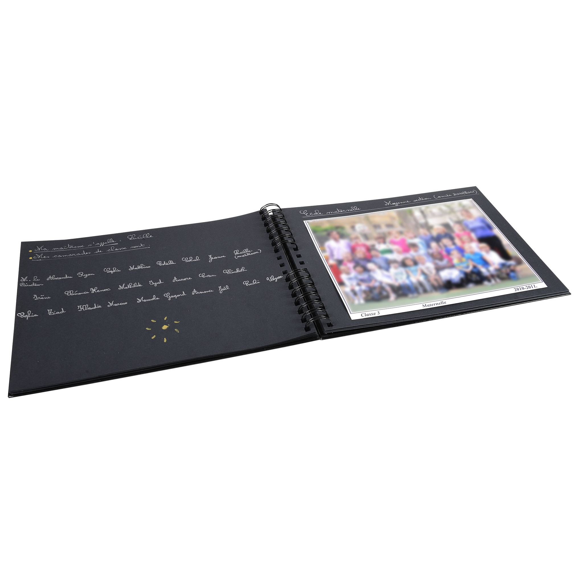 Exacompta Spiralalbum 50 schwarzen Seiten 32x22 cm Motiv 16010E