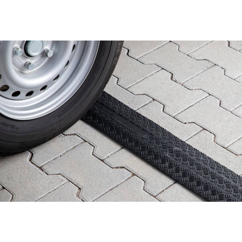 cartrend Kabelbrücke, Länge: 1,0 m, schwarz