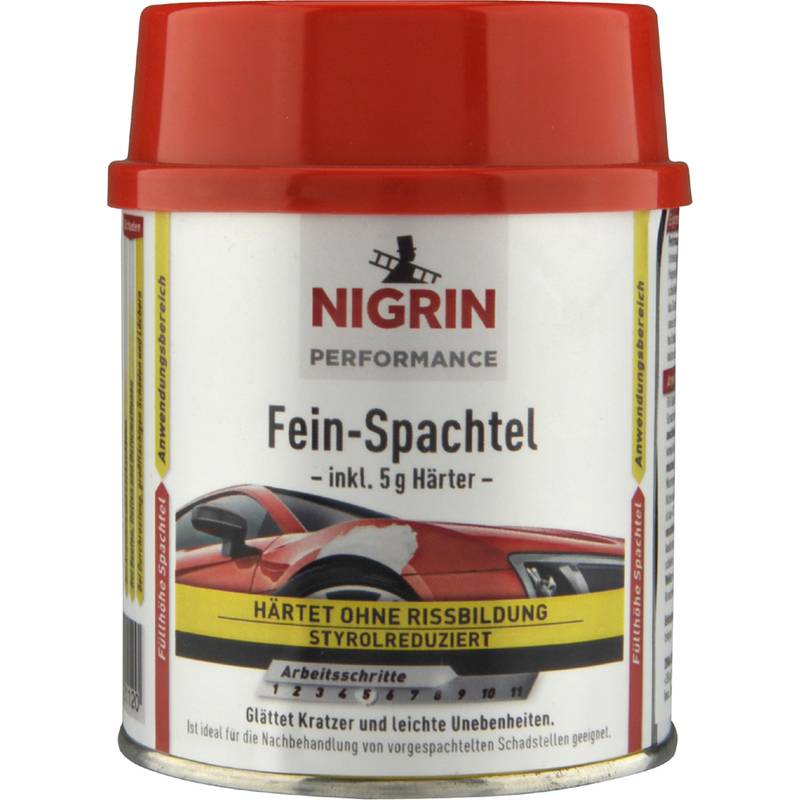 NIGRIN Performance Fein-Spachtel, 250 g, weiß