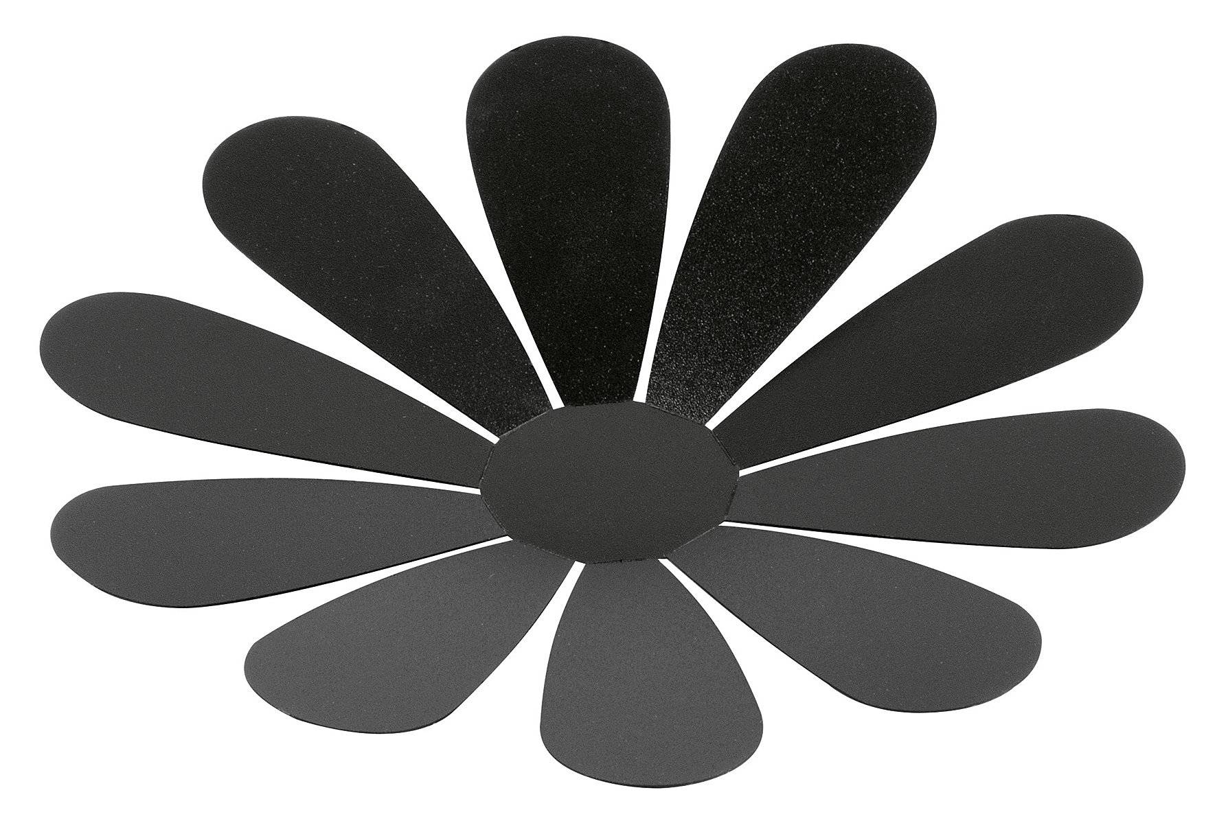 Securit 3D-Wand-Kreidetafel FLOWER, schwarz (70020461)