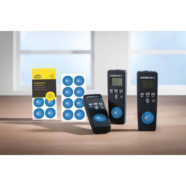 Prüfplaketten Jahreszahl 20__ Vinyl 30mm 10 Bogen/80 Etiketten blau