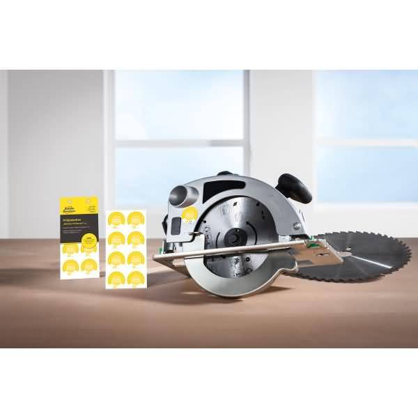 Prüfplaketten 'Nächster Prüftermin' 20__ Vinyl 30mm 10 Bogen/80 Etiketten gelb