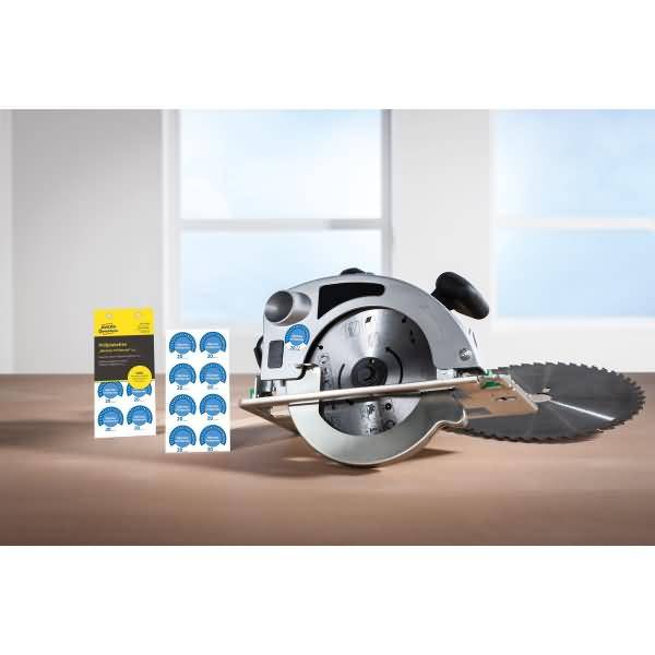 Prüfplaketten 'Nächster Prüftermin' 20__ Vinyl 30mm 10 Bogen/80 Etiketten blau