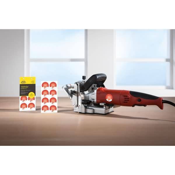 Prüfplaketten 'DGUV Vorschrift 3' 20__ Vinyl 30mm 10 Bogen/80 Etiketten rot