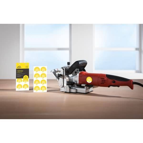 Prüfplaketten 'DGUV Vorschrift 3' 20__ Vinyl 30mm 10 Bogen/80 Etiketten gelb