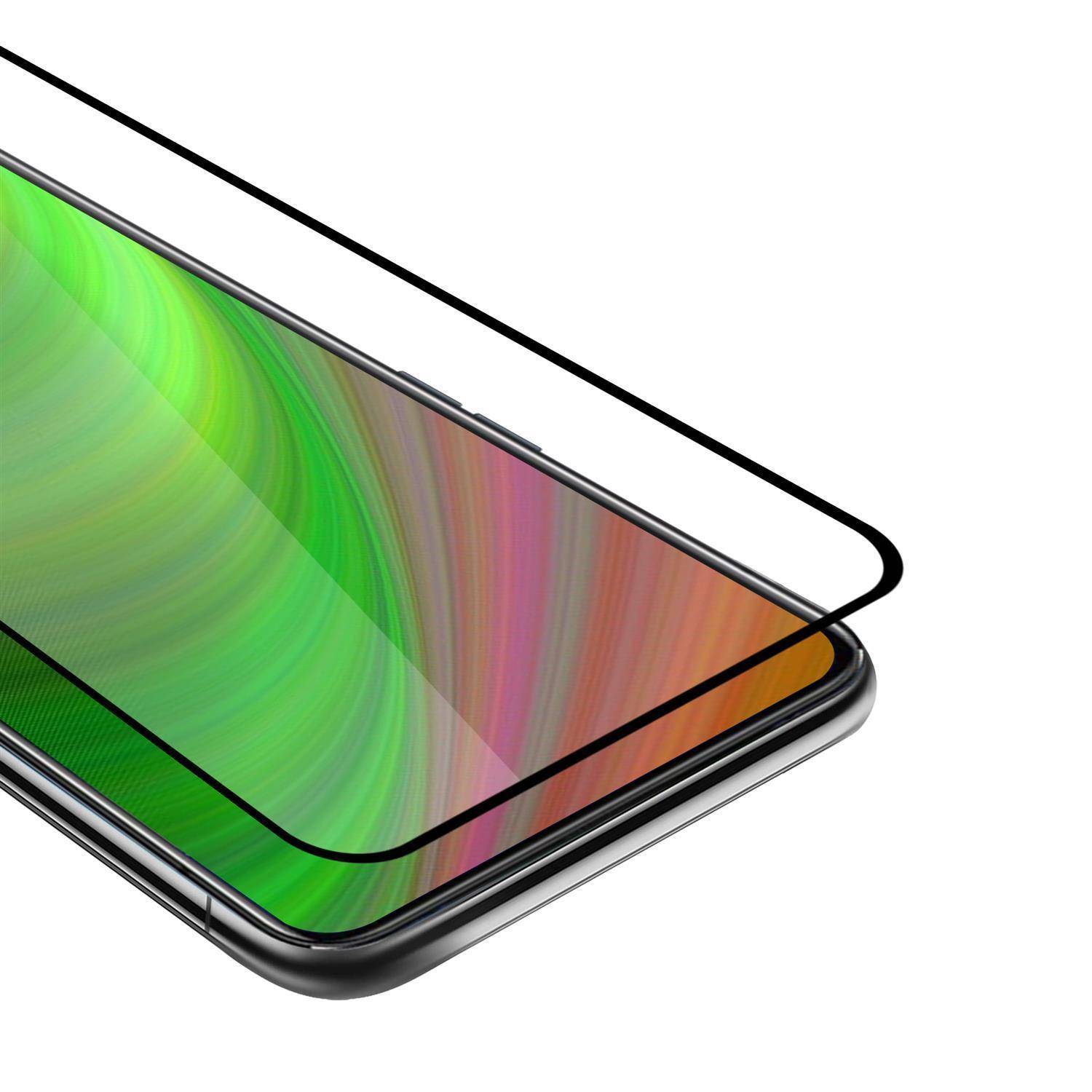 Cadorabo Panzerfolie für Vivo S1 Schutzfolie in Schwarz Vollbild Folie Tempered Display Schutzglas