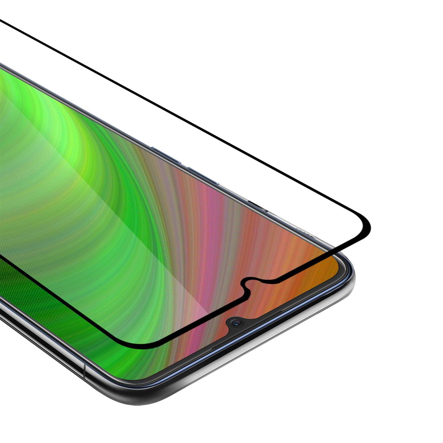 Cadorabo Panzerfolie für Oppo A91 Schutzfolie in Schwarz Vollbild Folie Tempered Display Schutzglas