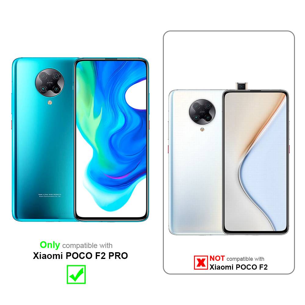 Cadorabo Panzer Folie für Xiaomi Poco F2 Pro Schutzfolie in natur Gehärtetes Tempered Display-Schutzglas