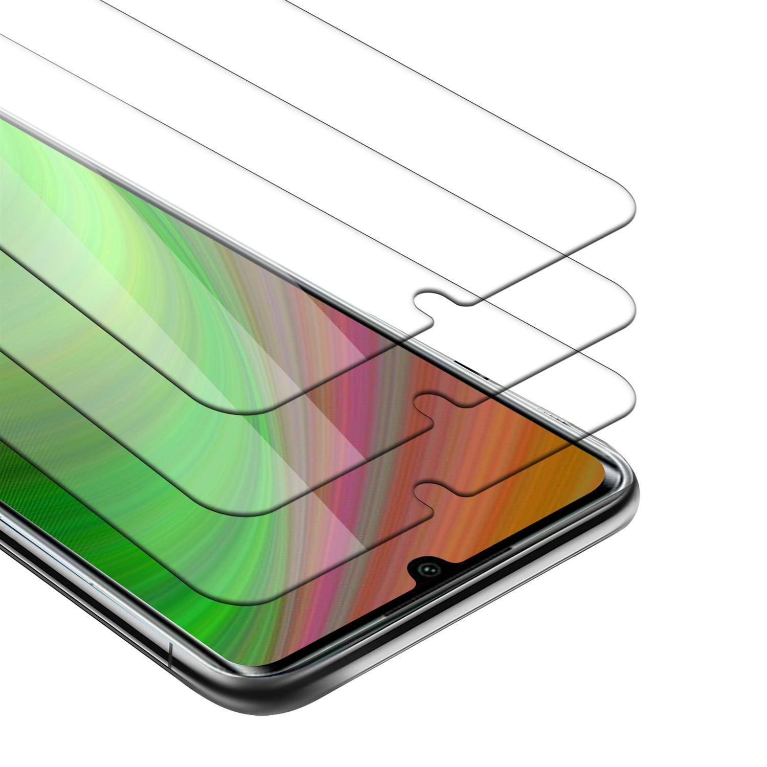 Cadorabo 3x Panzer Folie für Xiaomi Redmi 10X 5G Schutzfolie in natur Folie Tempered Display-Schutzglas