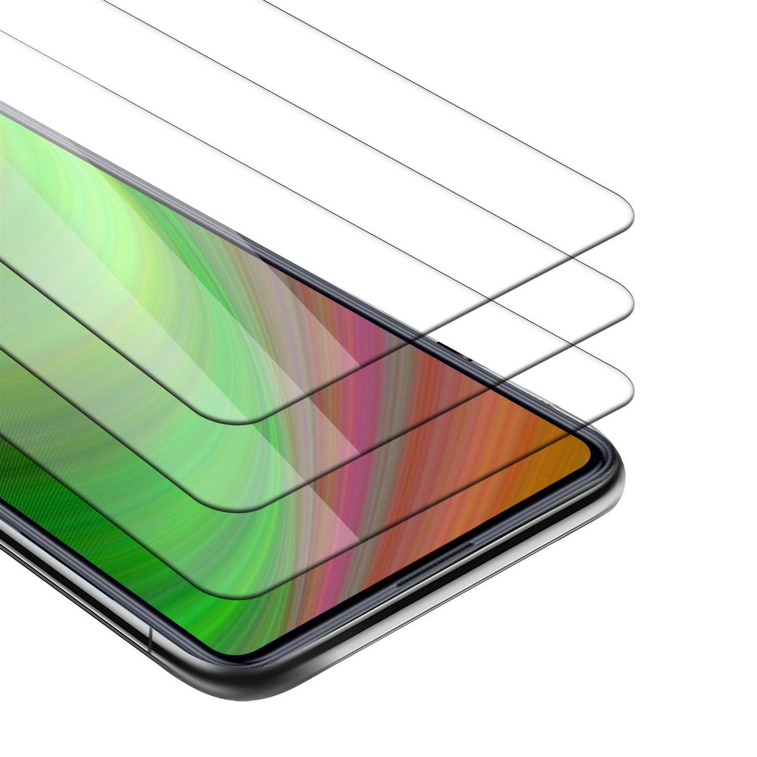 Cadorabo 3x Panzer Folie für Xiaomi Poco F2 Pro Schutzfolie in natur Folie Tempered Display-Schutzglas