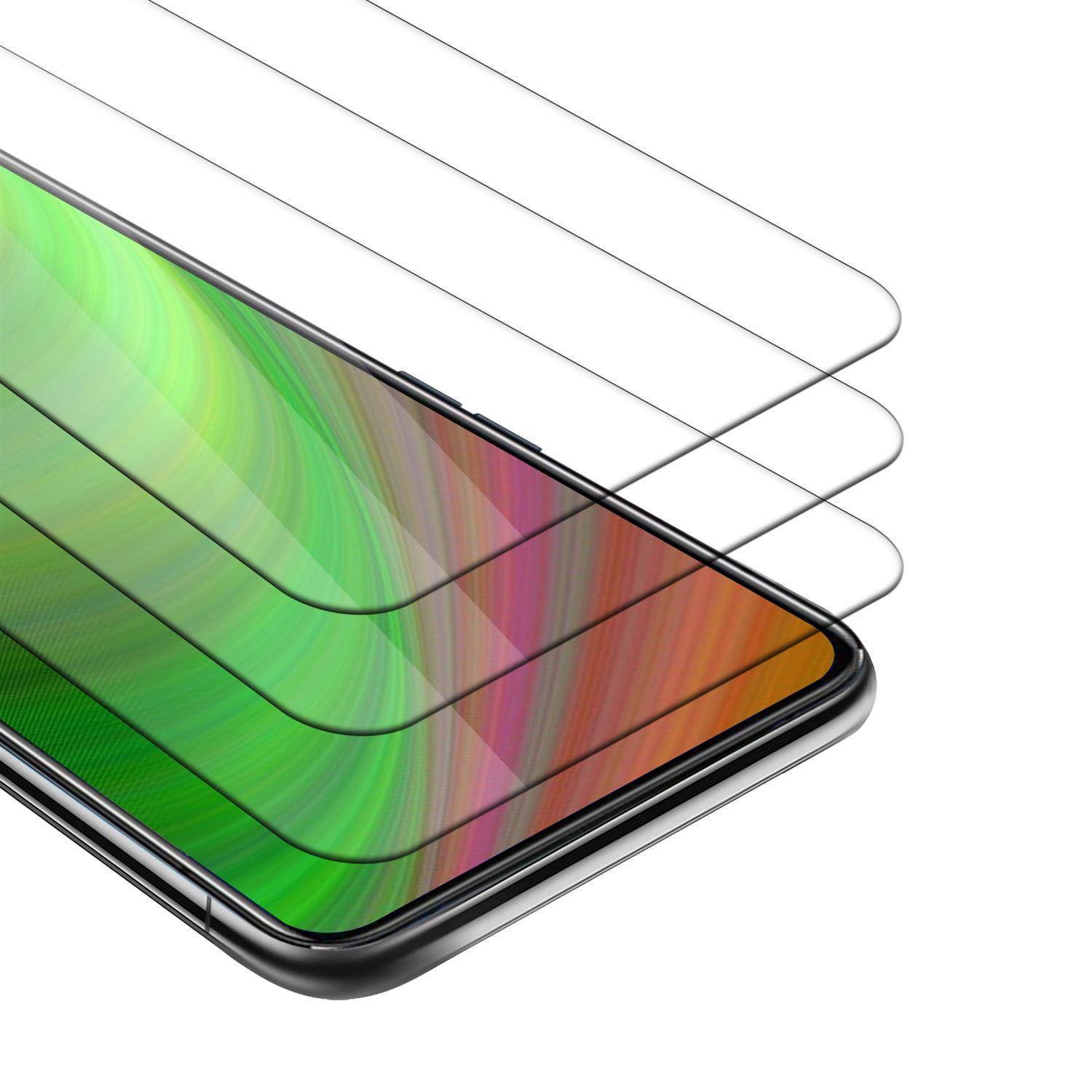 Cadorabo 3x Panzer Folie für Oppo Reno2 Z Schutzfolie in natur Folie Tempered Display-Schutzglas