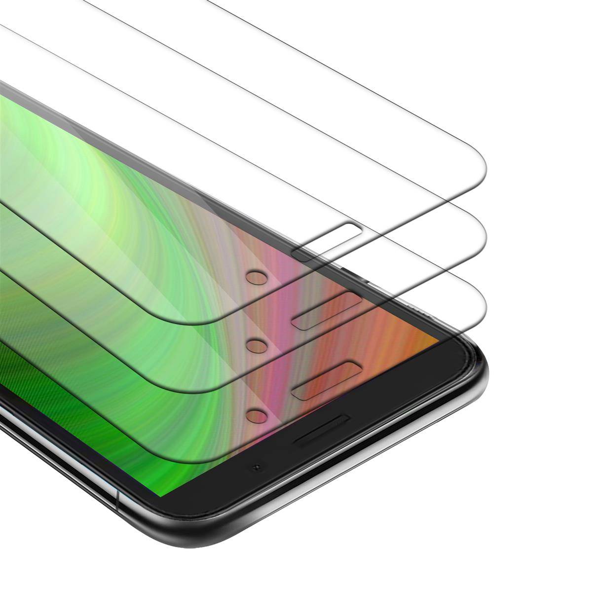 Cadorabo 3x Panzer Folie für Honor 9s Schutzfolie in natur Folie Tempered Display-Schutzglas