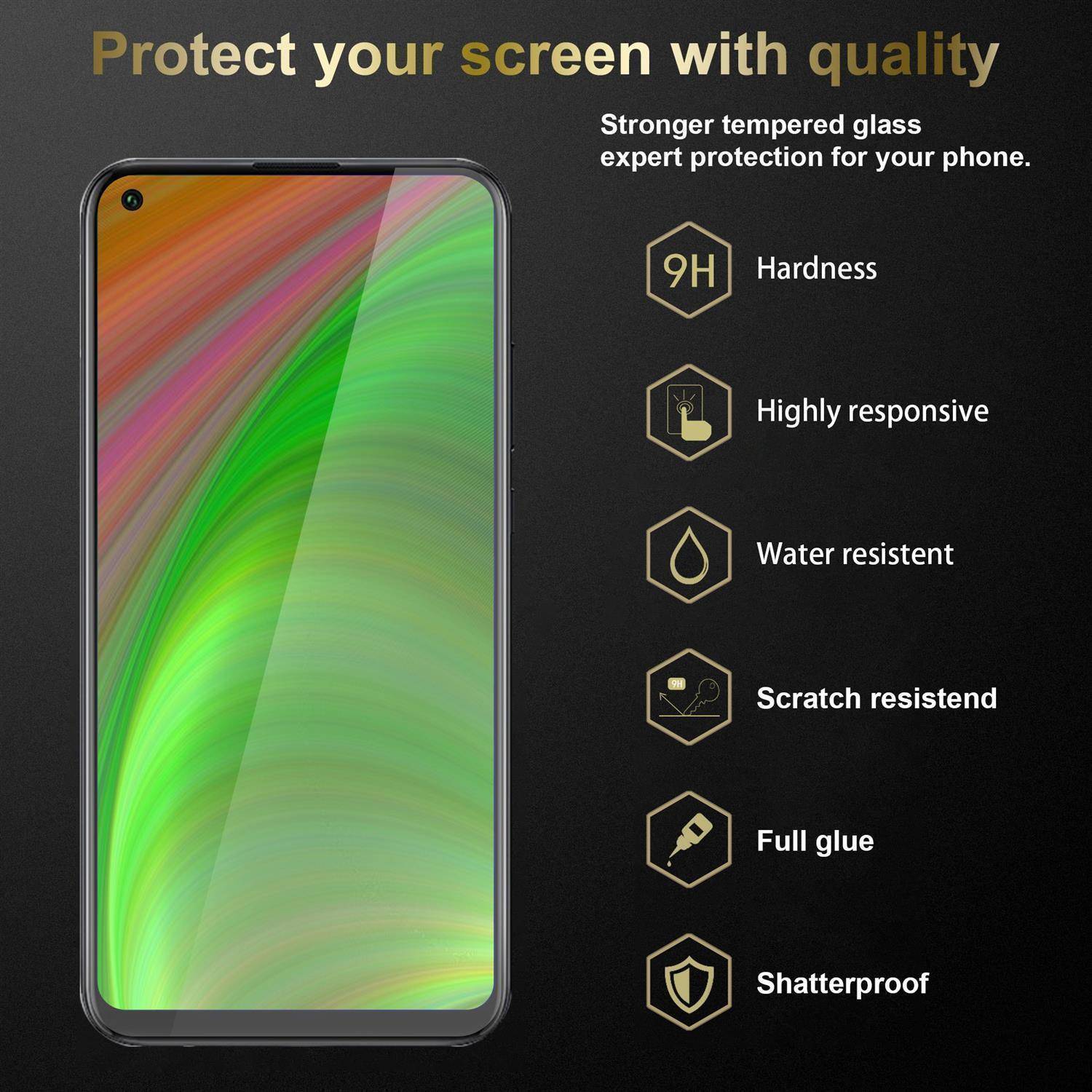 Cadorabo 3x Panzer Folie für Honor 9c Schutzfolie in natur Folie Tempered Display-Schutzglas