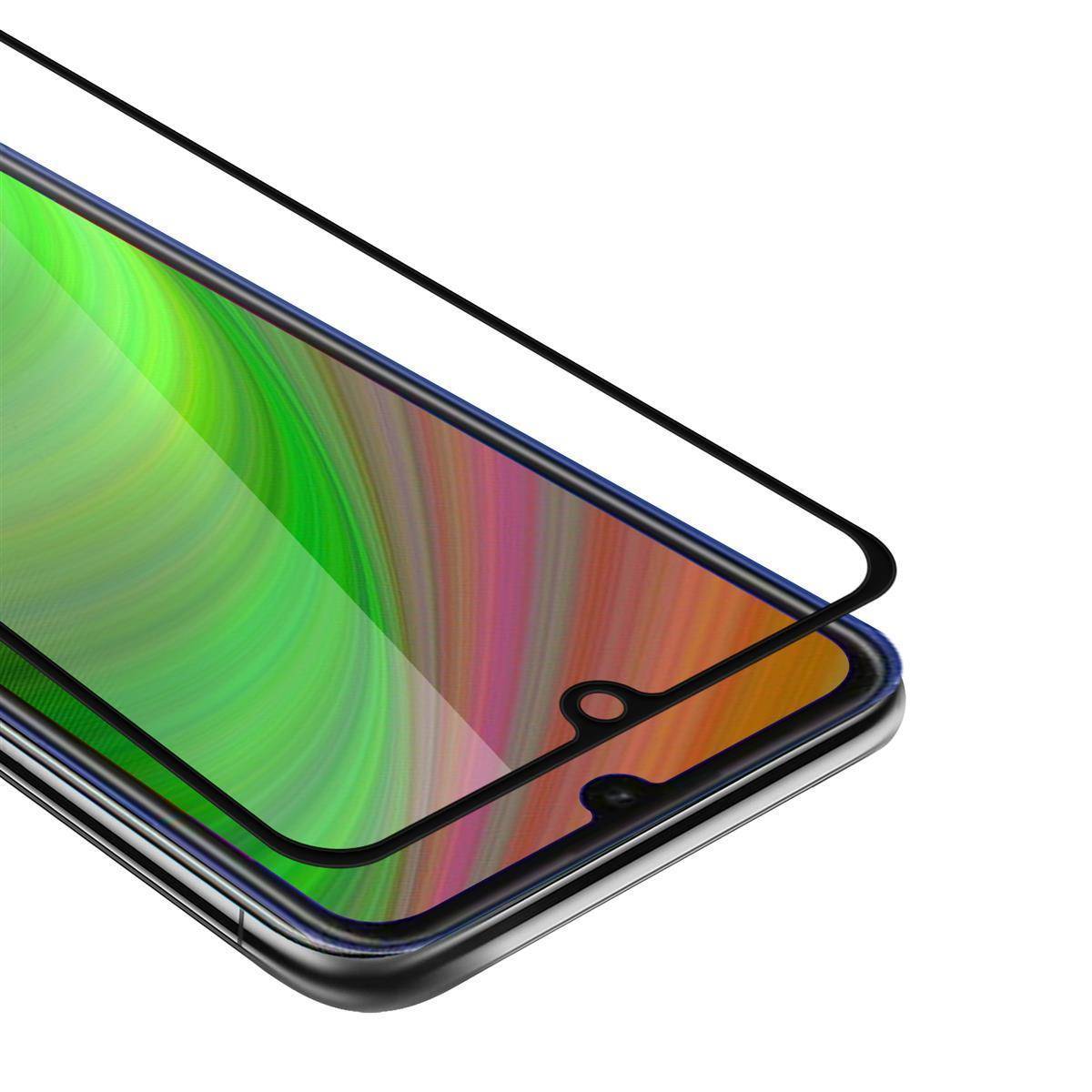 Cadorabo Panzerfolie für Honor 8A 2020 Schutzfolie in Schwarz Vollbild Folie Tempered Display Schutzglas