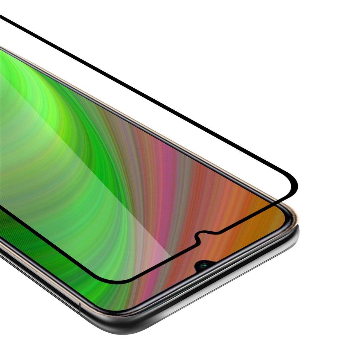 Cadorabo Panzerfolie für Xiaomi Redmi 10X 5G Schutzfolie in Schwarz Vollbild Folie Tempered Display Schutzglas