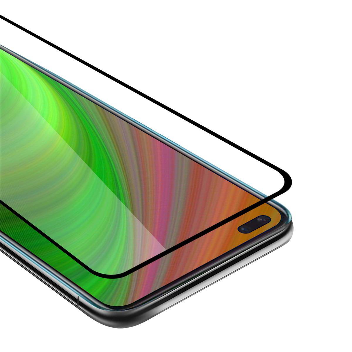 Cadorabo Panzerfolie für OnePlus Nord Schutzfolie in Schwarz Vollbild Folie Tempered Display Schutzglas