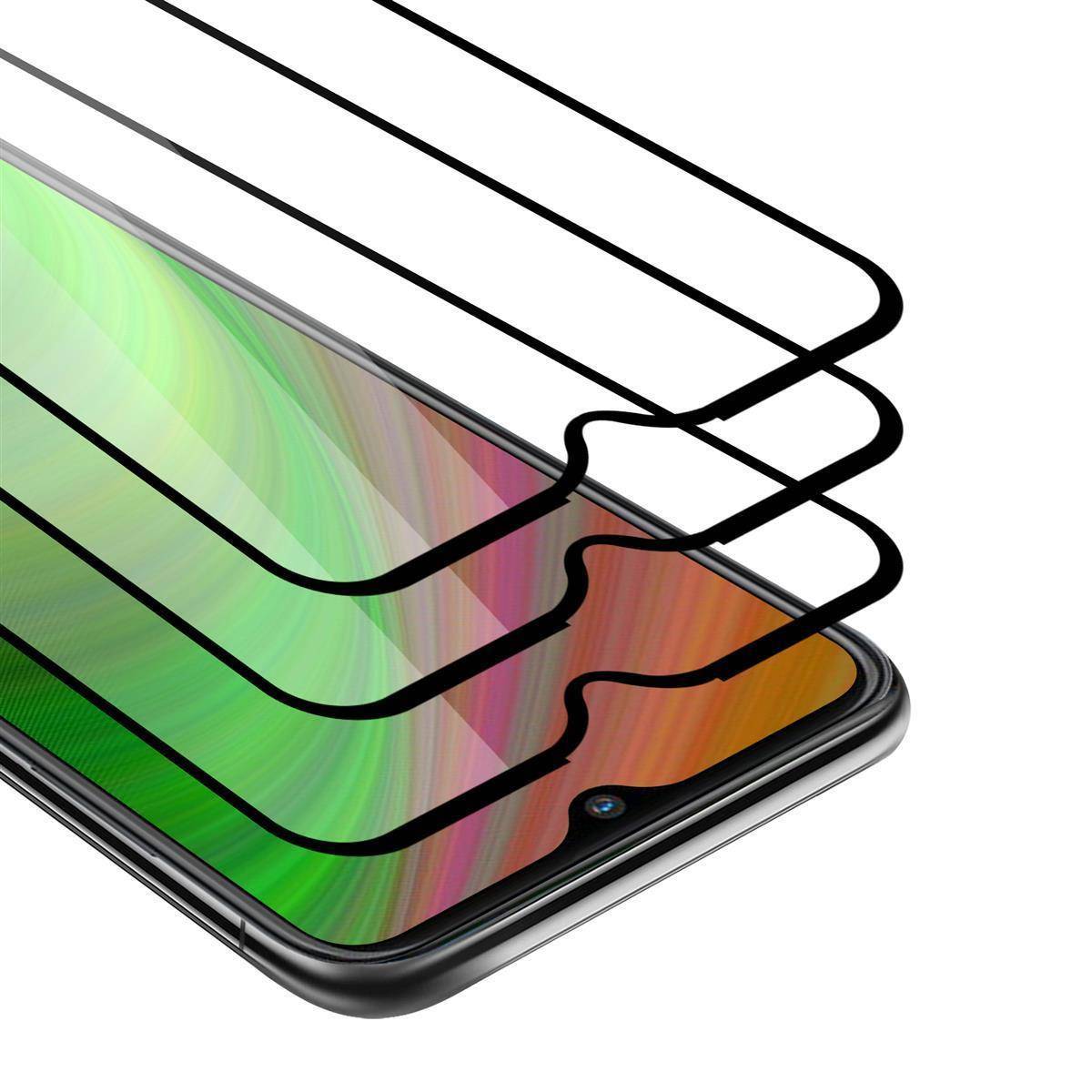 Cadorabo 3x Vollbild Panzer Folie für Wiko View4 Schutzfolie in Schwarz Tempered Display-Schutzglas