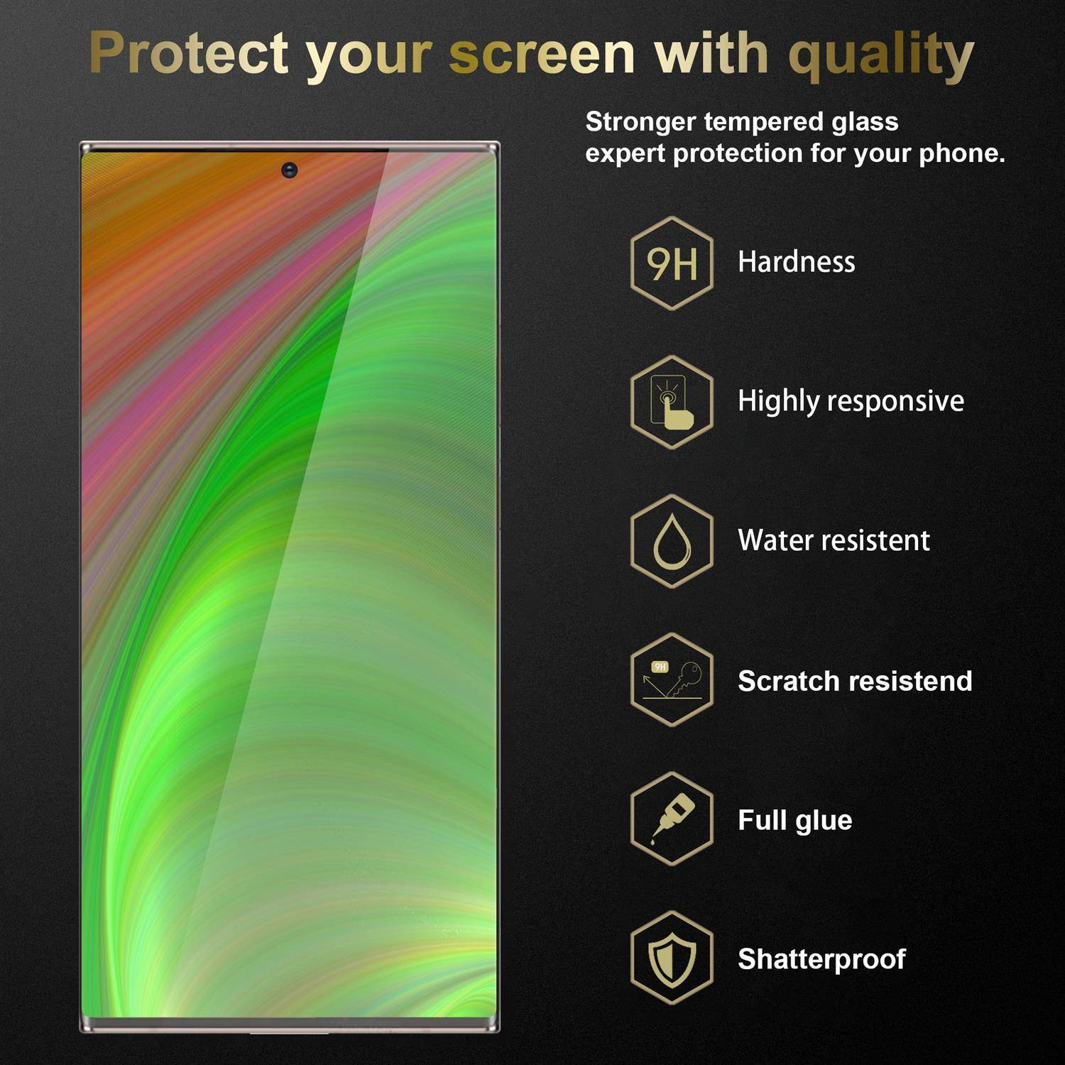 Cadorabo Panzer Folie für Samsung Galaxy Note 20 Ultra Schutzfolie in natur Gehärtetes Tempered Display-Schutzglas