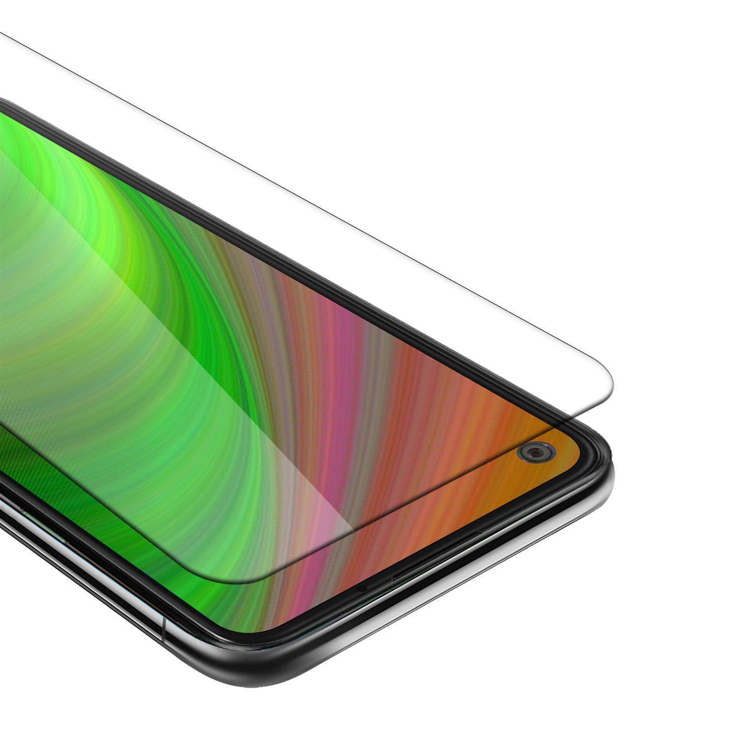 Cadorabo Panzer Folie für Google Pixel 4a Schutzfolie in Transparent Gehärtetes Tempered Display-Schutzglas