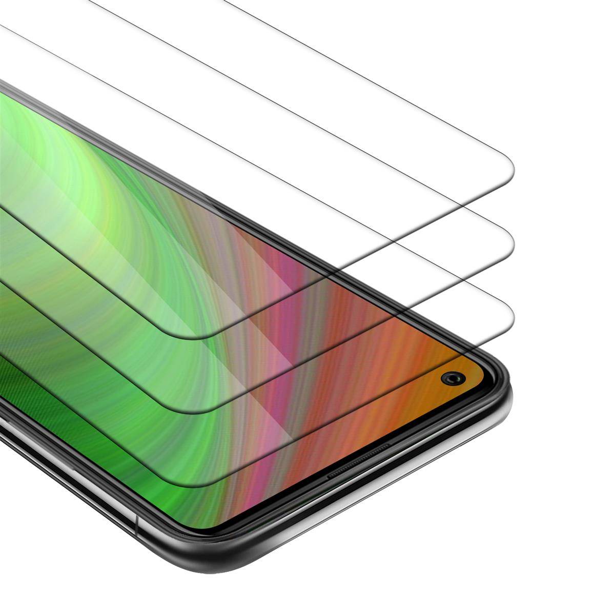 Cadorabo 3x Panzer Folie für Wiko View5 Schutzfolie in natur Folie Tempered Display-Schutzglas
