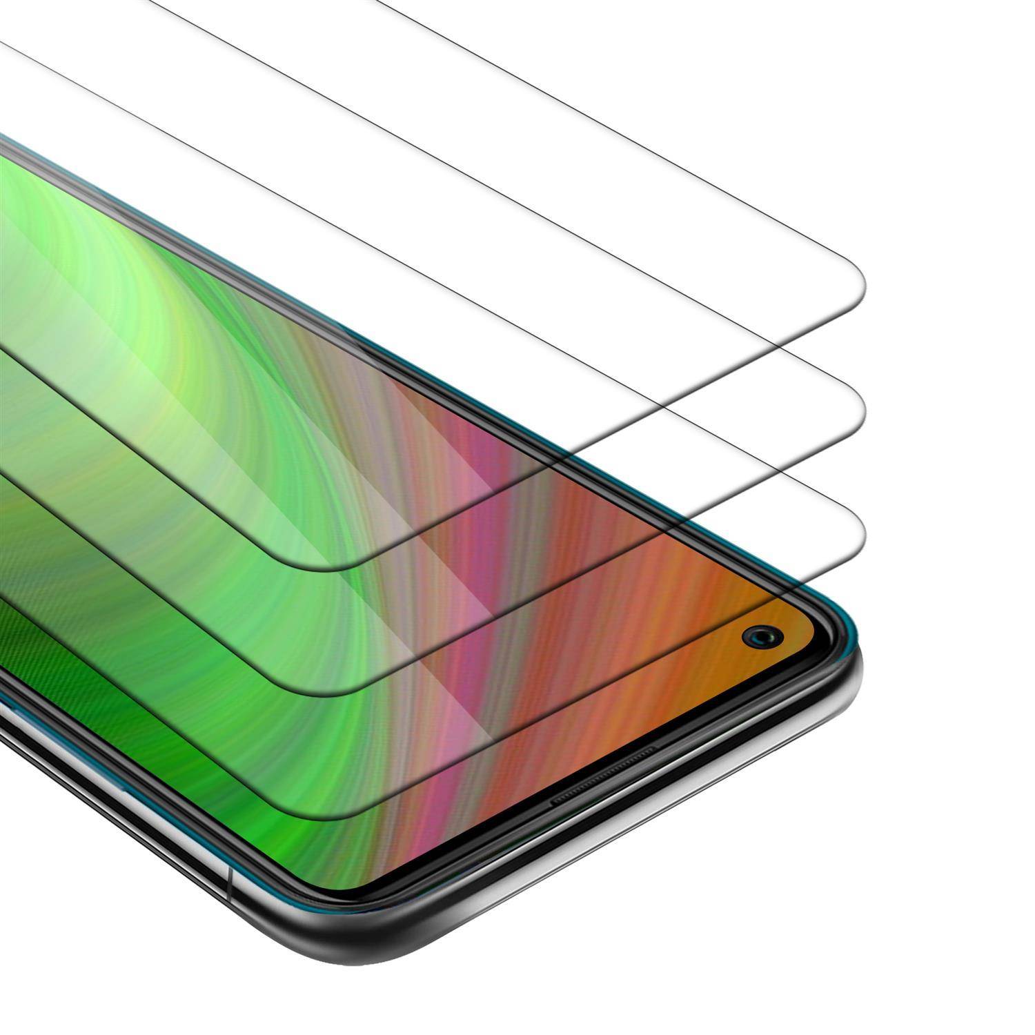 Cadorabo 3x Panzer Folie für Wiko View5 Plus Schutzfolie in natur Folie Tempered Display-Schutzglas