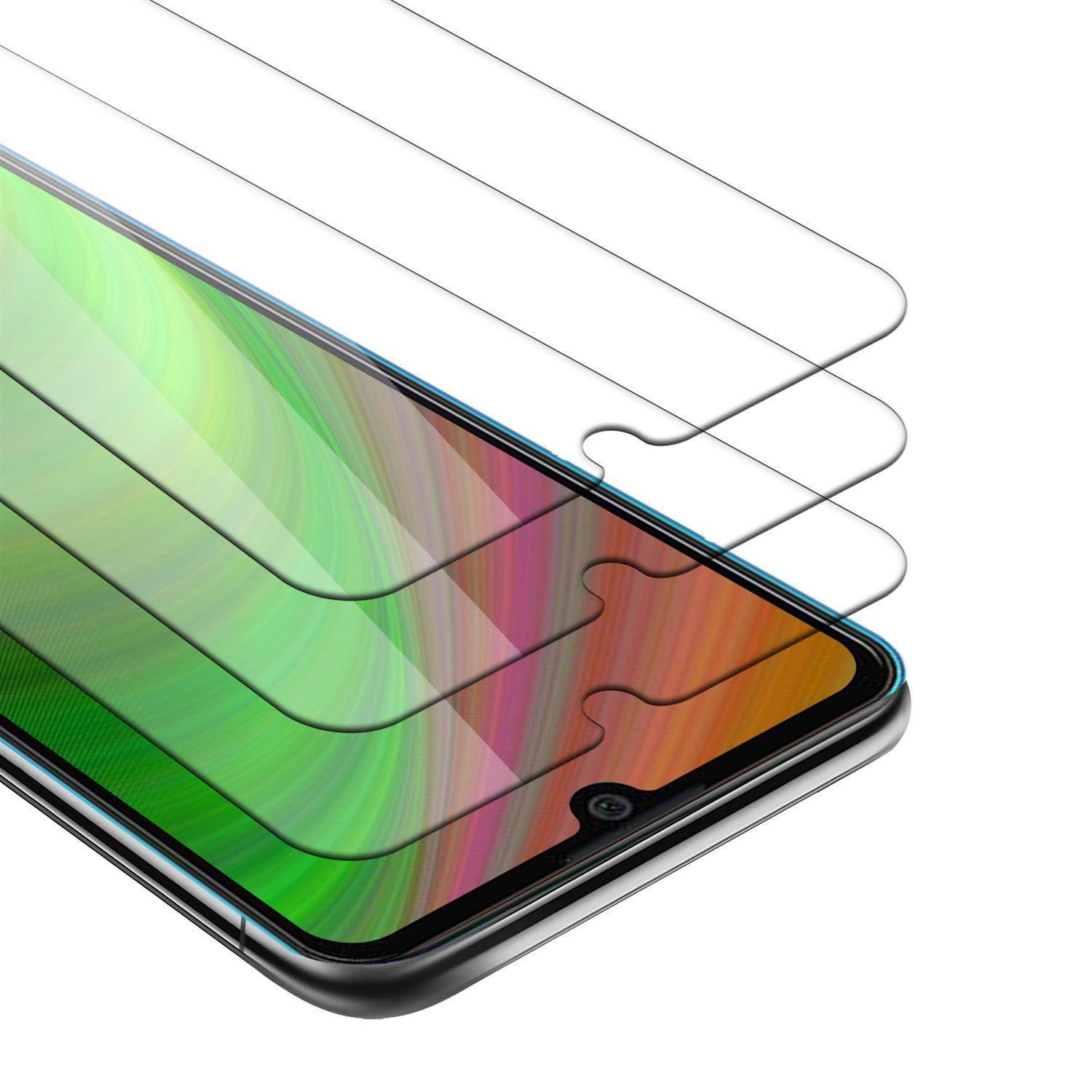 Cadorabo 3x Panzer Folie für ZTE Blade 10 Vita Schutzfolie in natur Folie Tempered Display-Schutzglas