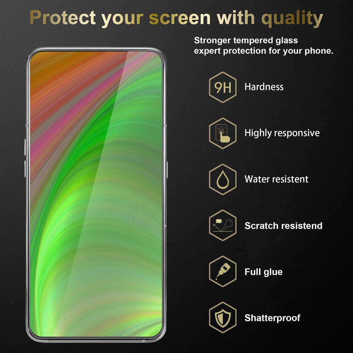 Cadorabo 3x Panzer Folie für Samsung Galaxy A90 5G Schutzfolie in natur Folie Tempered Display-Schutzglas