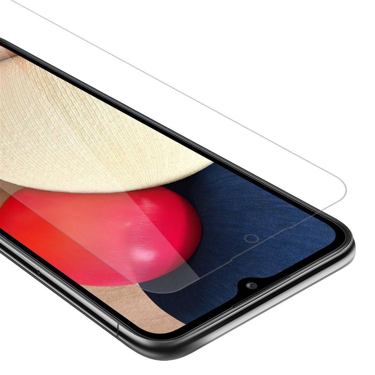 Cadorabo Panzer Folie für Samsung Galaxy A02s Schutzfolie in natur Gehärtetes Tempered Display-Schutzglas