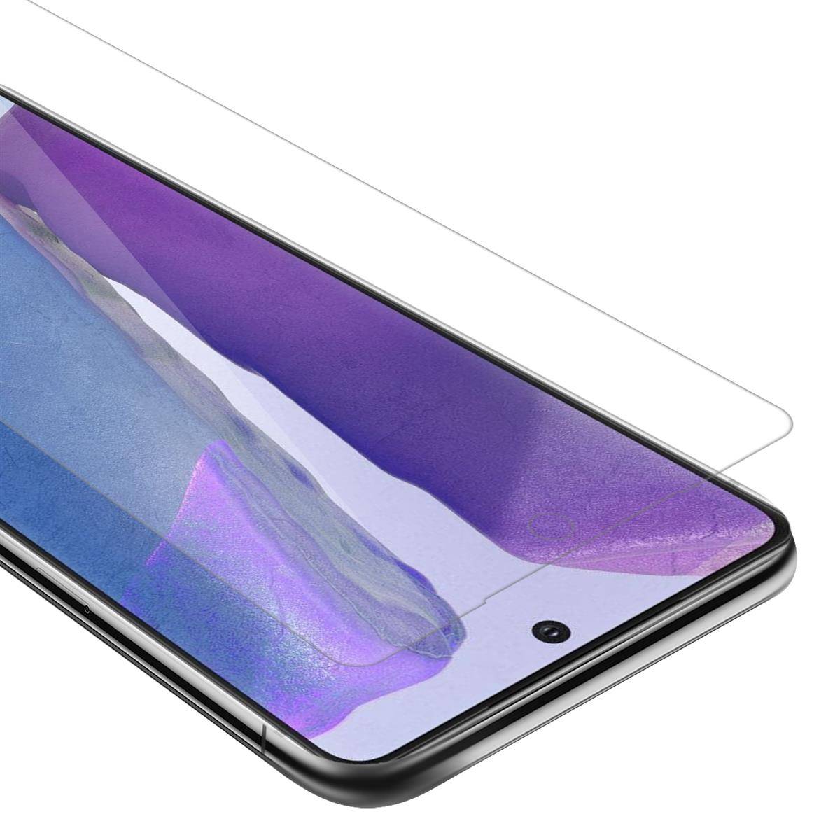 Cadorabo Panzer Folie für Samsung Galaxy NOTE 20 Schutzfolie in natur Gehärtetes Tempered Display-Schutzglas