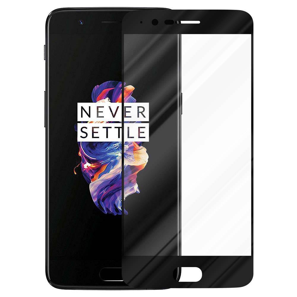 Cadorabo Panzerfolie für OnePlus 5 Schutzfolie in Vollbild Folie Tempered Display Schutzglas