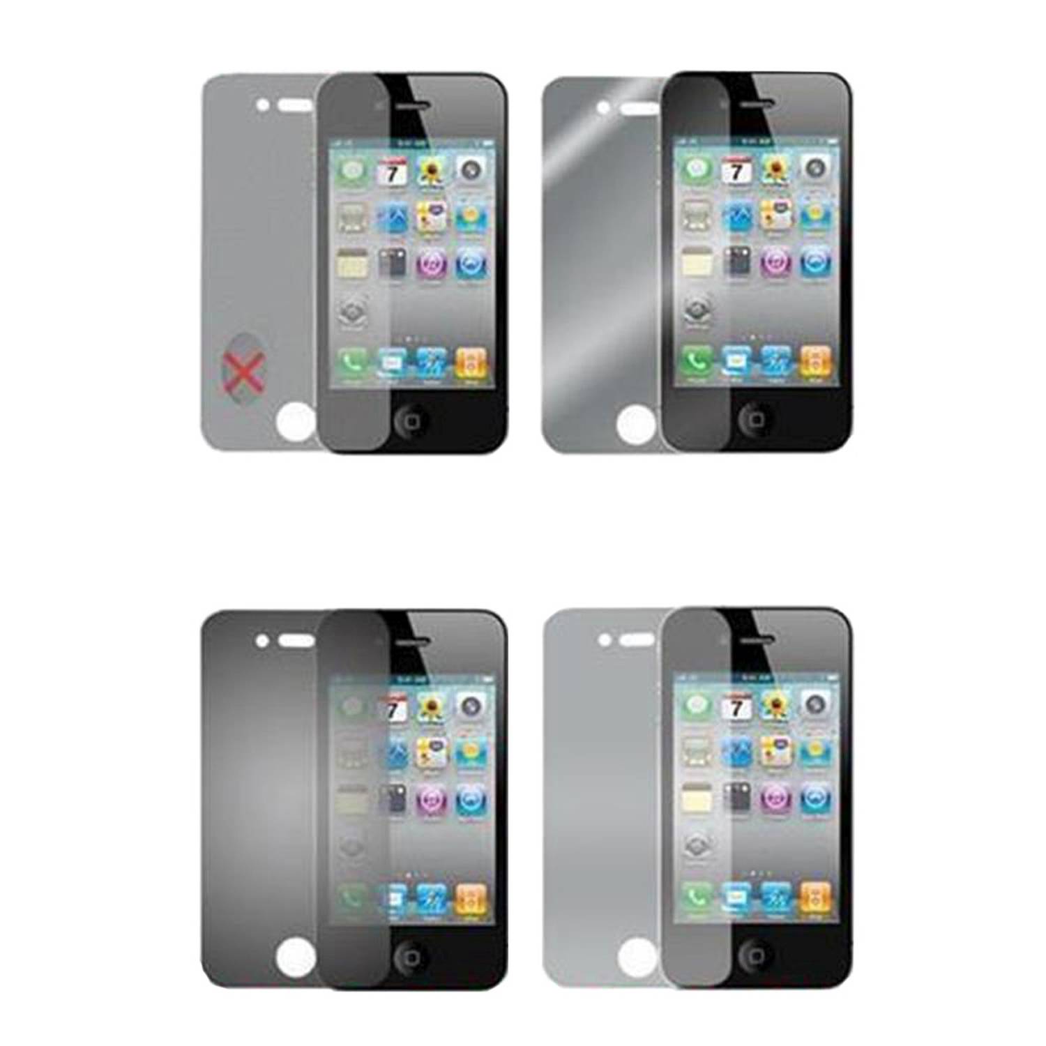 Cadorabo 4x Schutzfolien für Sony Xperia SP in Weiß (1x Privacy 1x Spiegel 1x Matt 1x Anti-Fingerabdruck)