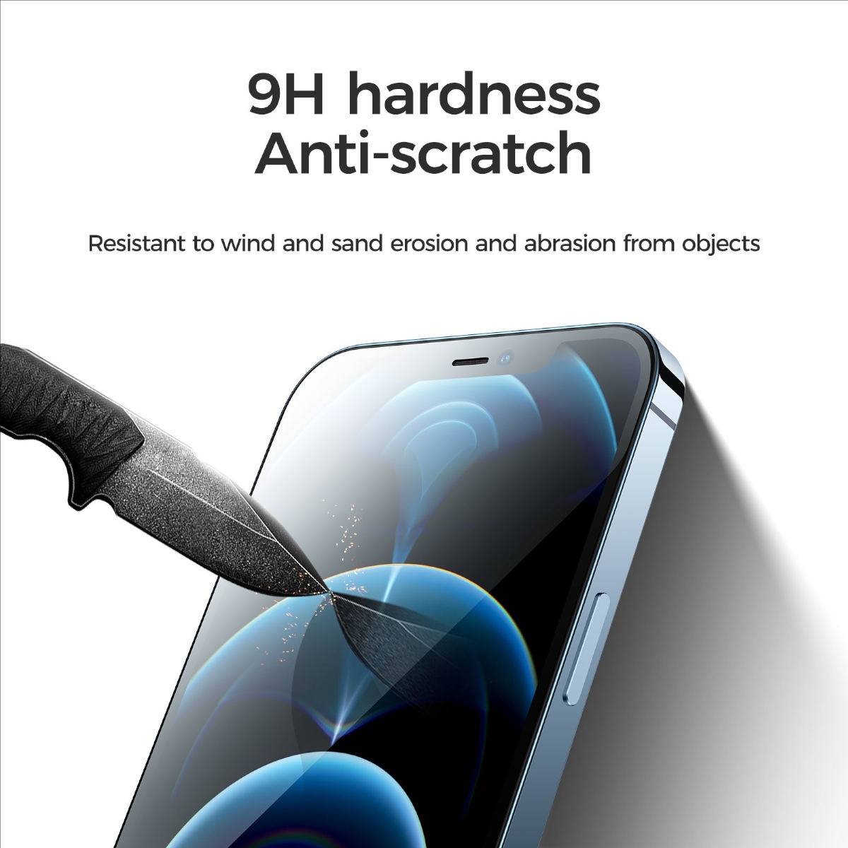 Apple iPhone 12 Mini Case Friendly Panzer Display Schutz Joyroom JR-PF841 2.5D Hart Glas